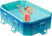 Foldable Kids Pool - Non-Inflatable Kiddie Pool | Easy-To-Use Childrens Swimming Pool, Long-Lasting Pet Shower Tub, Swimming Pooluster for Carpets, Sofas, Car Seats, Windowsills