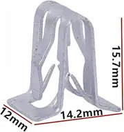CHENGHAO Car U-Type Metal Iron Clamp Center Console Dashboard Sound Radio CD DVD Navigation Panel Fasteners Clips Rivet Auto Snap Buckle (Color Name : 10Pcs D633)