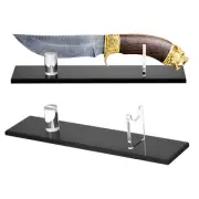 2 Pack Acrylic Knife Display Stand - Sword Display Holder Rack for Desktop