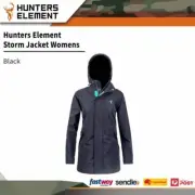 Hunters Element Womens Waterproof And Breathable Hunting Storm Jacket Black