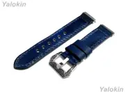 Blue Brushed Leather Band Strap for Fitbit Versa 2 & Versa Lite Special Edition
