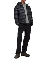 Moncler Logo-Patch Hooded Padded Jacket 2,3,4,5 dark blue