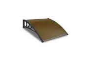 Glasshaus 1m x 1.2m Window Door Awning Canopy Outdoor Patio UV Sun Shield Shade Waterproof - Brown