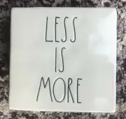New Rae Dunn Desk/Table Accent/Paper Weight "More or Less" & "Less is More"