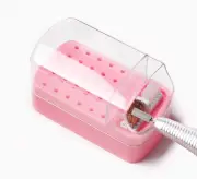 LXIANGN 2 in 1 Nail Drill Bits Holder & Nail Drill Bits Cleaning Brush Case,3...