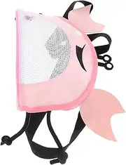 KITANDOVE Seashell Bags for Cute Seashell Bags Crab Treasures Collecting Polyester Mesh + Oxford Cloth Pink