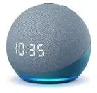 Amazon - Echo Dot (4th Gen) Smart Speaker w/ Clock and Alexa - Twilight BLUE