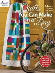 Quilts YOU CAN MAKE In A Day Quilting Pattern Book ~ 14 Designs
