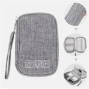Breast Milk Storage Bag Cable Bag Organizer Wires Charger Digital USB Gadget Portable Electronic Earphone Case Zipper Storage Pouch Accessories Travel Storage Bag (Size : Gray)