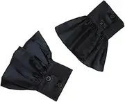 [DATOA] Cute Lace Hand Sleeve Wrist Cuffs Ruffled Detachable Bracelet Wedding Xmas Party Sweater Clothing Accessories