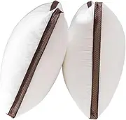 QUELING Twin Pack Plush Down-Like Pillows, Medium Profile, Bed Pillows for Sleeping