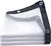 Outdoor Tarp | 6.5 X 6.5 Ft Extra Large Tarp with Grommets | Sun Shade Cloth, Garden Furniture Protector, Camping Tent Accessories for Patio, Plants, Henhouse