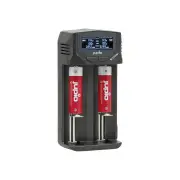 Jupio 2 Slot USB Multi Charger for Lithium-ion and LiFePO4 18650 or 26650 Batteries