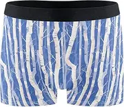 [FRODOTGV] Whitrees Blue Mens Boxer Brief Shorts Workout Underwear for Men Compression Interiores Para Hombres