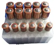 AA & AAA Battery Plastic Tray Holds 10 AA & 12 AAA Cells Organizer