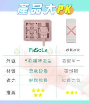 FaSoLa 食品用卡通造型雪糕、冰棒模具盒-多入款 (3.2折)