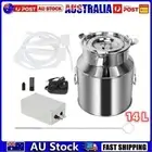 14L Electric Farm Milking Machine Goat Sheep Stainless Steel Barrel