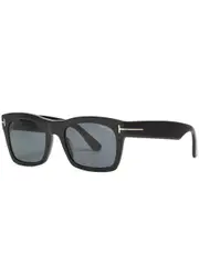 Tom Ford - Square-frame Sunglasses Nico, Matte, Designer-stamped Lenses, Gold-tone, 100% UV Protection - Black One Size