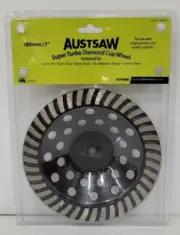 Austsaw Diamond Cup Wheel Turbo Row 180mm (7")