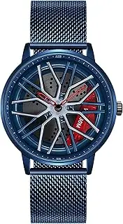 [MASTOP] Men's Car Watch Creative Hollow Design Waterproof Quartz Analog Stainless Steel Strap Suitable for Men and Car Enthusiasts