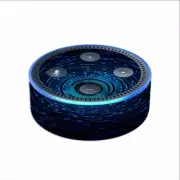 Skin Decal for Amazon Echo Dot 2 (2nd generation) / abstract blue vortex