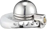 Hollow Chastity Lock Metal Adjustable Chastity Devices Penis Ring Cock Cage SM Bondage Training Adult Sex Toys Sissy Chastity Device for Penis Training and Abstinence
