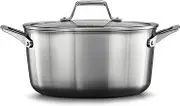 Calphalon Premier Stainless Steel Cookware, 6-Quart Stockpot with Cover