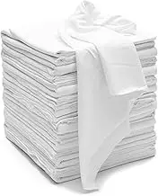 VALENGO New Lint Free Rags- 100% Cotton Rags for Cleaning Rags Cotton Cloth, Soft TShirt Rags, Lint Free Cloth for Cast Iron, Staining Wood, Dust Rags, Shoe Polish Cloth Bag Of Rags 17”x17”- (14 Pack)