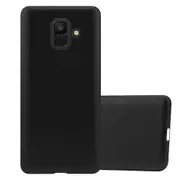 Samsung Galaxy A6 2018 Protective Case TPU Case - Matte Metallic Design METALLIC BLACK