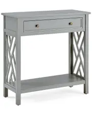 Alaterre Coventry 32in Wood Entryway/Console Table With Drawer & Shelf