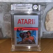 New Atari 2600 E.T. The Extra-Terrestrial Factory Sealed WATA 8.0 Graded Game ET