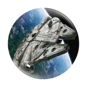 Millennium Falcon Star Wars Button Badge 58mm (2.25") Star Wars Badge