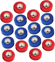 16pcs Tabletop Shuffleboard Football Accessories Tabletop Accessories Mini Chess Board Rolling Beads Equipment Mini Shuffleboard Pucks Board Game Parts Shuffleboard Game Supplies
