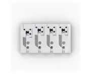 NEW - Hipshot 4-String A Aluminum Bass Bridge, .822" String Spacing - CHROME