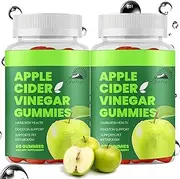 Apple Cider Vinegar Gummies, ACV Gummies With B12 Multivitamin, Unleash Abundant Energy, Restore Gut Harmony, Supercharge Digestion, 60 ct (2)