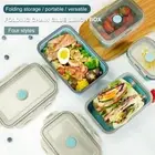 Lunch Box Bento Box Leakproof Food Container Microwave Safe With Lid Easy Clean