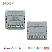 MoesHouse Tuya Smart Zigbe Dimmer Module Light Switch 1/2 Gang Timing Function Voice APP Remote Control Work with Alexa