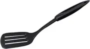 Cabilock Slotted Turner Non Stick Heat Resistant Utensil with Ergonomic Handle for Home Kitchen for Cooking Frying and Serving Black Turner for Versatile Use