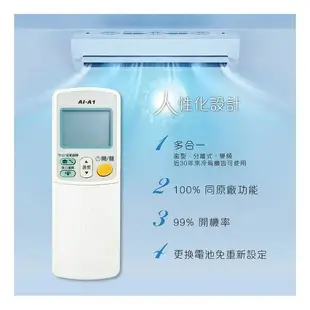 【聖岡科技Dr.AV】AI-A1北極熊(大金)液晶 冷氣遙控器(日本IC 變頻/窗型/分離式 冷暖氣)