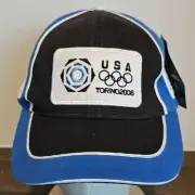 Olympics TORINO Italy 2006 Hat Cap Adjustable Blue Roots Brand New with Tag USA