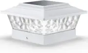 Solar Post Cap Light 12-LED, 4 Modes, Warm/Cool White (1 Pack)