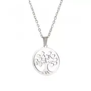Heart Tree of Life Necklace Stainless Steel Necklace