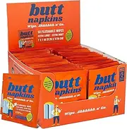 Butt Napkins - Water-Based Flushable Wipes, Individually Wrapped (Industrial, 50 Count (Pack of 1))