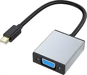Foboiu VGA to Mini Displayport Adapter, Mini DP Display Port to VGA Adapter Male to Female Gold-Plated (Thunderbolt 2) Cord Compatible with MacBook Air/Pro, Surface Pro/Dock, Monitor, Projector