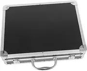QUMIIRITY Aluminum Alloy Briefcase Portable Safe Documents Box for Tools Accessories Shockproof Design Lightweight Storage for Professionals DIY Enthusiasts