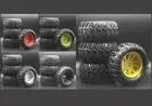 1/10 Rc Monster Truck Wheels & Tires Set for Losi Tenacity Mt Ten Ecx Ruckus