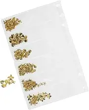 Metal Nail Gems Decorative Rivets Tiny Nail Rhinestones Set for Diy Manicure Fashionable Nail Jewelry Stick for Clothing