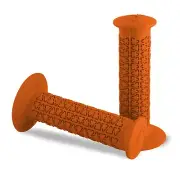 AME BMX Round Pattern Retro Old School Bike Grips - Skyway Hutch - Orange