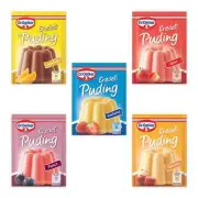 50x Dr. Oetker Pudding Powder Megapack - 5 Flavors 40g / 1.4oz