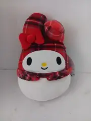 Squishmallow Kellytoy Plush Hello Kitty Sanrio 8" My Melody Plaid NWT